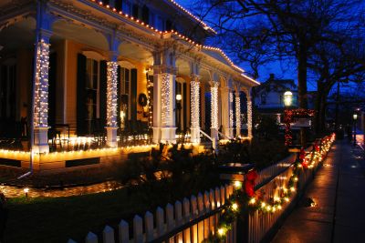 Decorated Porch for Holidays